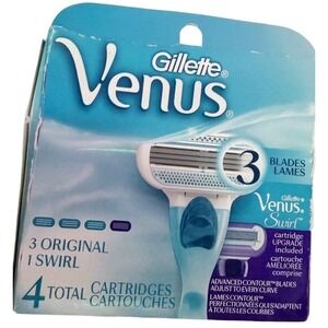 Gillette Venus Original 4 Cartridge Pack (3 Blades) Sealed // Free US Shipping
